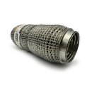 Flexrohr 50 × 200 mm, Dumbbell Meshed, Premium, Edelstahl, zum Einschweißen