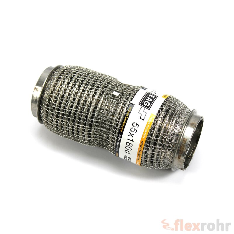 50x50 mm Flexrohr Interlock Flexstück Verstärkt Auspuff Rohr Abgasrohr