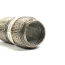 Flexrohr 55 × 200 mm, Dumbbell Meshed, Premium, Edelstahl, zum Einschweißen