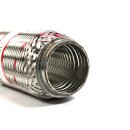 EAG Flexrohr 50 × 180 mm, Edelstahl, zum Einschweißen · Standard (Interlock)
