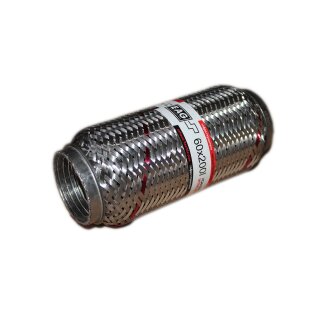 EAG Flexrohr 60 × 200 mm, Edelstahl, zum Einschweißen · Standard (Interlock)