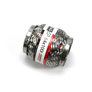 Flexrohr 64 × 100 mm, Interlock, Standard, Edelstahl, zum Einschweißen
