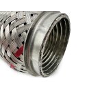 EAG Flexrohr 64 × 180 mm, Edelstahl, zum Einschweißen · Standard (Interlock)