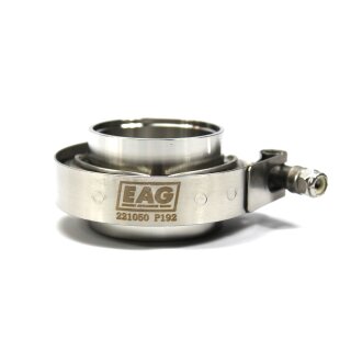 V-Band-Schelle 50 mm, Edelstahl, mit Verbindungsstücken