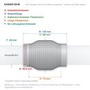 EAG Flexrohr 45 × 100 mm, Edelstahl, zum...