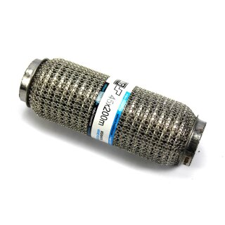 Flexrohr 45 × 200 mm, Knitted Meshed, Premium, Edelstahl, zum Einschweißen