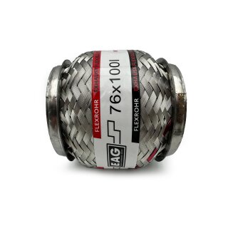 Flexrohr 76 × 100 mm, Interlock, Standard, Edelstahl, zum Einschweißen