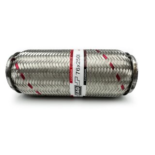EAG Flexrohr 76 × 250 mm, Edelstahl, zum Einschweißen · Standard (Interlock)