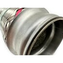 EAG Flexrohr 40 × 120 mm, Edelstahl, zum Einschweißen · Economy (Inner Braid)