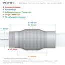 EAG Flexrohr 45 × 150 mm, Edelstahl, zum...