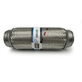 Flexrohr 50 × 220 mm, Inner Braid, Einstieg, Edelstahl, zum Einschweißen