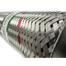 Flexrohr 50 × 280 mm, Inner Braid, Einstieg, Edelstahl, zum Einschweißen