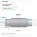 EAG Flexrohr 55 × 230 mm, Edelstahl, zum...
