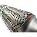 EAG Flexrohr 55 × 250 mm, Edelstahl, zum Einschweißen · Economy (Inner Braid)