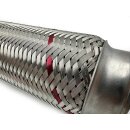 Flexrohr 55 × 350 mm, Inner Braid, Einstieg, Edelstahl, zum Einschweißen