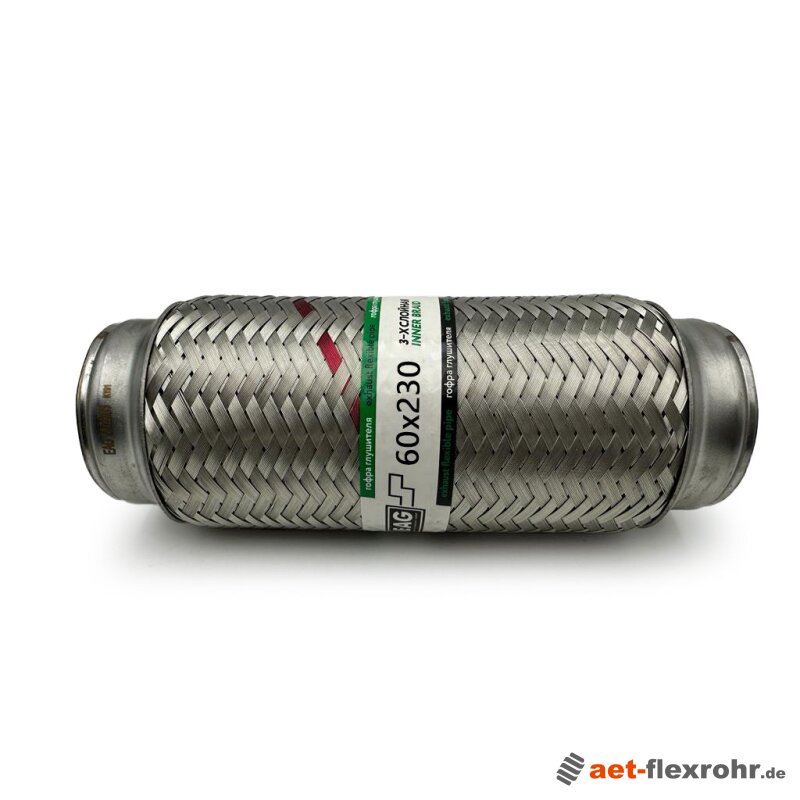 TYGERIX 60 Mm Flexibler Aluminiumschlauch – Ausziehbar Von 0,8 Auf 2,5 M, 1,2 Mm Wandstärke, Hitzebeständig Bis 250 °C – Für Lüftung, Klima, Abzugshaube & Mehr – Inkl. Zertifikat