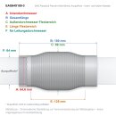 EAG Flexrohr 64 × 180 mm, Edelstahl, zum...