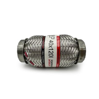 Flexrohr 40 × 120 mm, Interlock, Standard, Edelstahl, zum Einschweißen