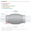 EAG Flexrohr 40 × 120 mm, Edelstahl, zum...