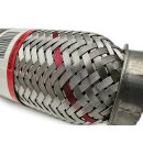 EAG Flexrohr 40 × 180 mm, Edelstahl, zum Einschweißen · Standard (Interlock)