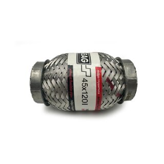 EAG Flexrohr 45 × 120 mm, Edelstahl, zum Einschweißen · Standard (Interlock)