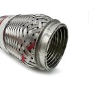 EAG Flexrohr 55 × 170 mm, Edelstahl, zum Einschweißen · Standard (Interlock)