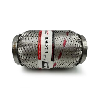 Flexrohr 60 × 150 mm, Interlock, Standard, Edelstahl, zum Einschweißen