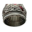 Flexrohr 60 × 150 mm, Interlock, Standard, Edelstahl, zum Einschweißen