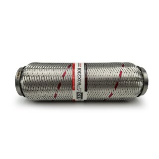 Flexrohr 60 × 230 mm, Interlock, Standard, Edelstahl, zum Einschweißen