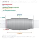 EAG Flexrohr 64 × 220 mm, Edelstahl, zum...