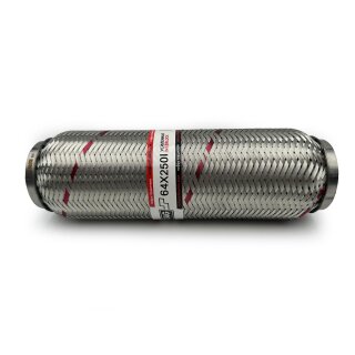 Flexrohr 64 × 250 mm, Interlock, Standard, Edelstahl, zum Einschweißen