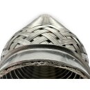 Flexrohr 64 × 250 mm, Interlock, Standard, Edelstahl, zum Einschweißen