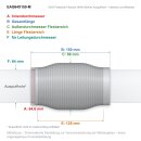 EAG Flexrohr 64 × 150 mm, Edelstahl, zum...