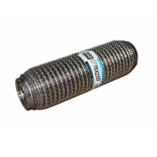 EAG Flexrohr 76 × 250 mm, Edelstahl, zum Einschweißen · Premium (Knitted Meshed)