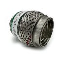 Flexrohr 45 × 100 mm, Meshed & Braided, Hochlast, Edelstahl, zum Einschweißen