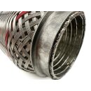 Flexrohr 45 × 150 mm, Meshed & Braided, Hochlast, Edelstahl, zum Einschweißen