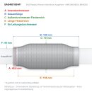 EAG Flexrohr 45 × 180 mm, Edelstahl, zum...