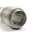 Flexrohr 50 × 220 mm, Knitted Meshed, Premium, Edelstahl, zum Einschweißen