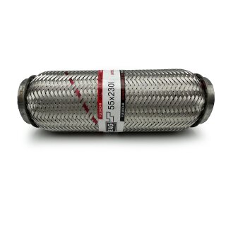 EAG Flexrohr 55 × 230 mm, Edelstahl, zum Einschweißen · Standard (Interlock)