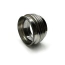 Flexrohr 76 × 50 mm, Bellow with Solid Liner, Spezial, Edelstahl, zum Einschweißen