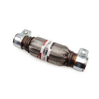 Flexrohr 45 × 250 mm mit Schellen, Interlock, Standard, Edelstahl