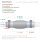Flexrohr 45 × 250 mm mit Schellen, Interlock, Standard, Edelstahl
