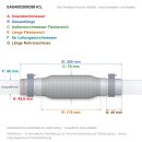 EAG Flexrohr 45 × 300 mm mit Rohrstück,...