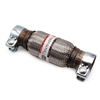 Flexrohr 51 × 250 mm mit Schellen, Interlock, Standard, Edelstahl