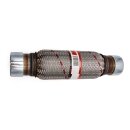 Flexrohr 51 × 300 mm mit Schellen, Interlock, Standard, Edelstahl