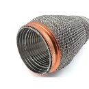 Flexrohr 64 × 230 mm, Dumbbell Meshed, Premium, Edelstahl, zum Einschweißen